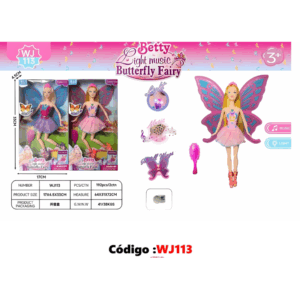 Boneca Borboleta WJ113