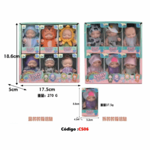 Boneca Bebê CS06 (CAIXA COM 6 BONECOS)
