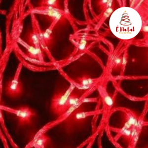 Pisca Pisca É Natal 100 Lâmpadas Vermelho 037