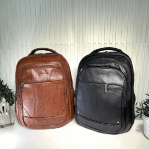 Mochila Masculina De Couro Grande  077