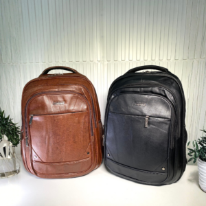 Mochila Masculina De Couro Grande  077
