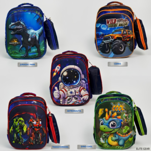 Mochila Infantil C/Estojo 118