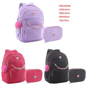 Kit Mochila Juvenil C/Estojo 063