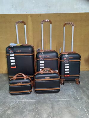 Kit de Mala ABS 3 Malas e 2 Frasqueiras