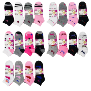 Meias KLV Cano Curto Feminina 12 Pares 007